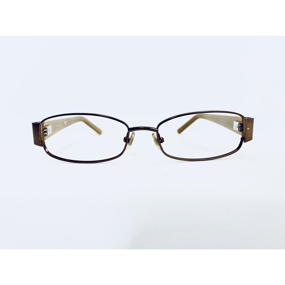 Kate Spade Gold Metal Rectangular Glasses Crocodile Temples Fatima 53 16 135
